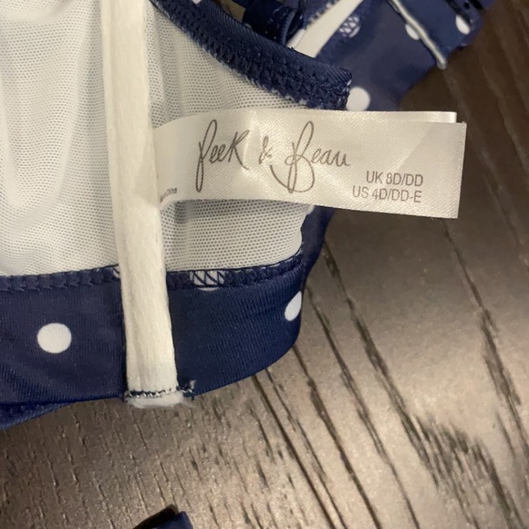 WORN ONCE Peek & Beau Navy and White Bikini - Picture 11 of 11